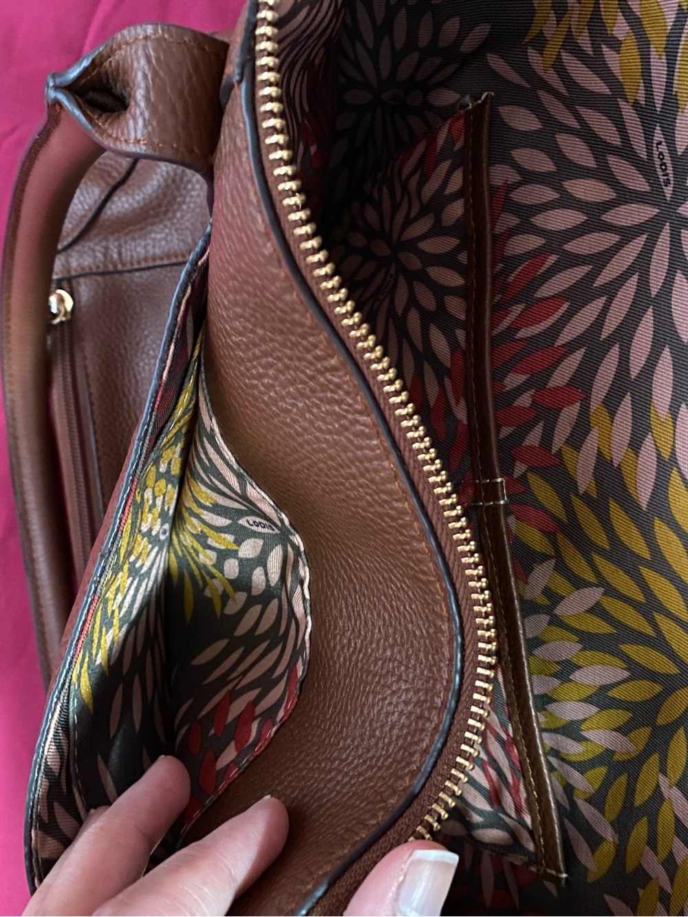 Lodis Large Brown Leather Tote Bag Women’s Tote Bag - Picture 14 of 16